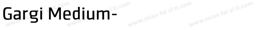 Gargi Medium字体转换
